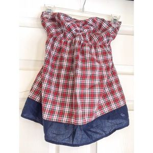 NWT Abercrombie & Fitch strapless blouse, medium