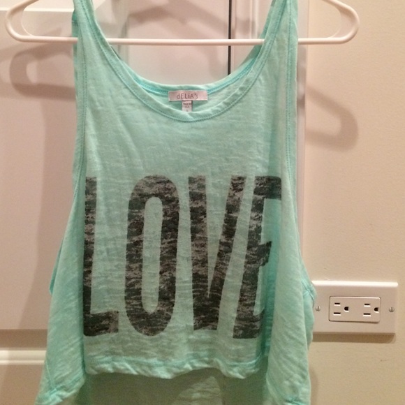 Teal crop top