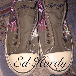 👟Ed Hardy Lace-Free Slip On Kicks👟