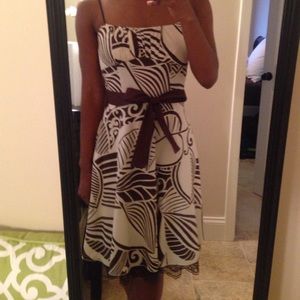 Chocolate and white dress