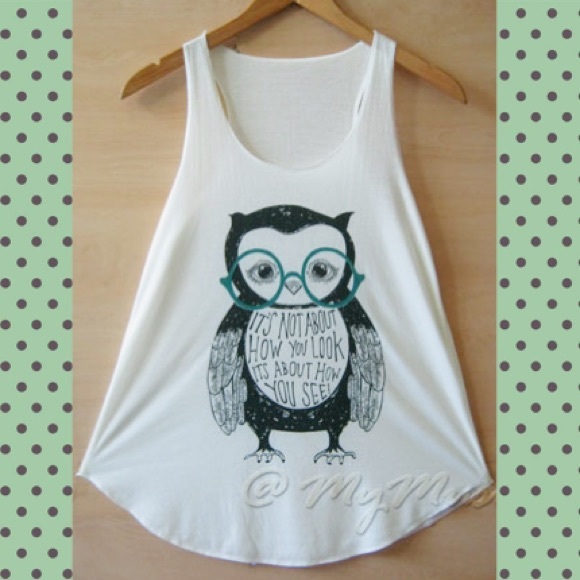 WearAll Woman Tops - 💛Pineapple OWL Tank! (1 left)