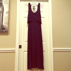 Navy blue maxi dress