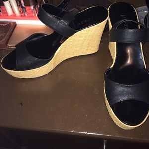 J. CREW black wedges