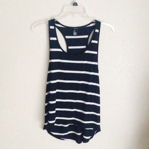 forever 21 black striped tank top