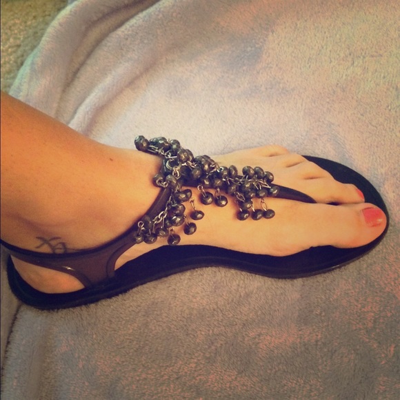 Jelly t-strap sandals!