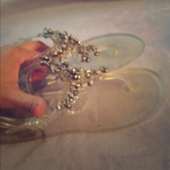Clear jelly sandals