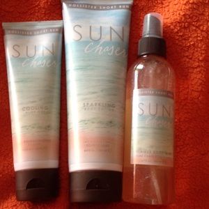 Hollister body spray, lotion, aloe cooling gel