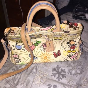Disney Dooney & Bourke scribble satchel