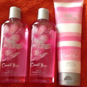 Hollister "crescent bay" body wash and lotion