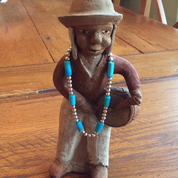 Silver and turquoise bracelet