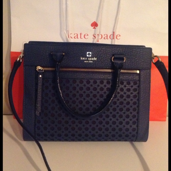 Nwt Kate spade French navy leather romy