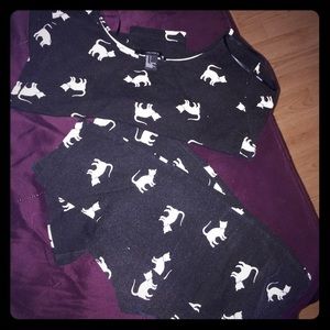 Kitty set crop+leggings