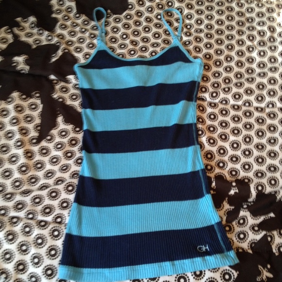Gilly Hicks Blue and Navy Striped Tank