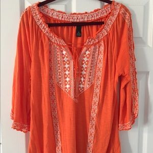 Beautiful Orange Top - INC Size XL