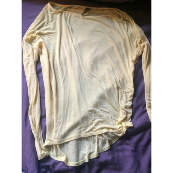 Pale yellow shirt