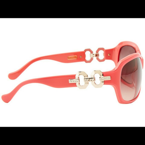 Ivanka Trump Orange Oversized Sunnies w/Swarovski main image 4