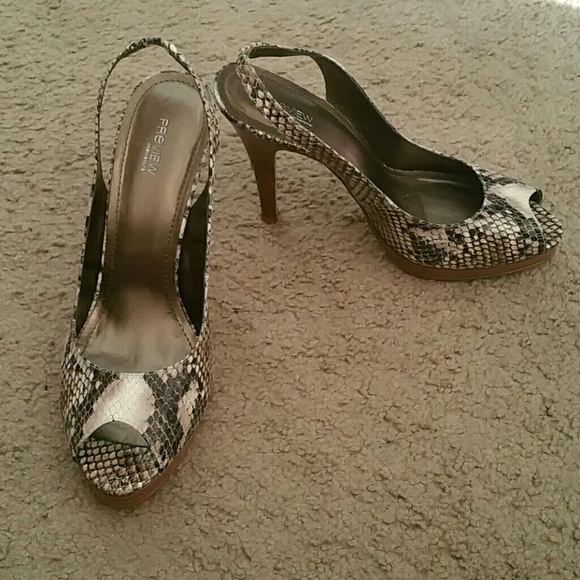 snakeskin slingbacks