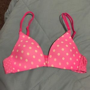 Victoria secret pink polka dot bra