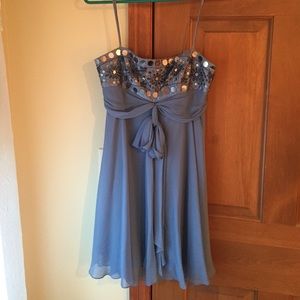 BCBG spaghetti strap embellished dress