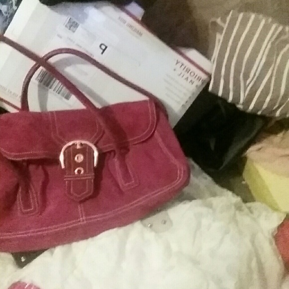 VIA SPIGA BAG FINAL SALE BERRY PINK HANDBAG