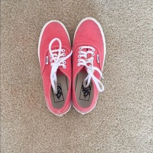 Peach colored vans