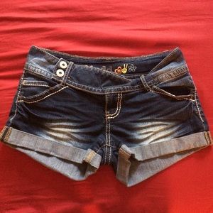 Denim shorts