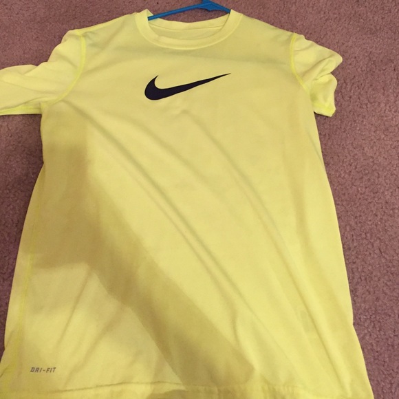 Neon yellow Nike shirt