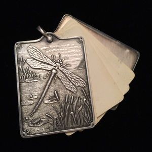 Antique '12 Silver PENDANT/Dance Card