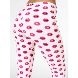American Apparel lips leggings👄