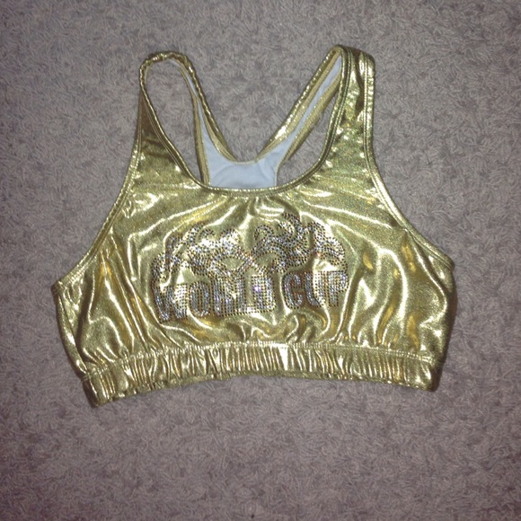 Gold WC bra