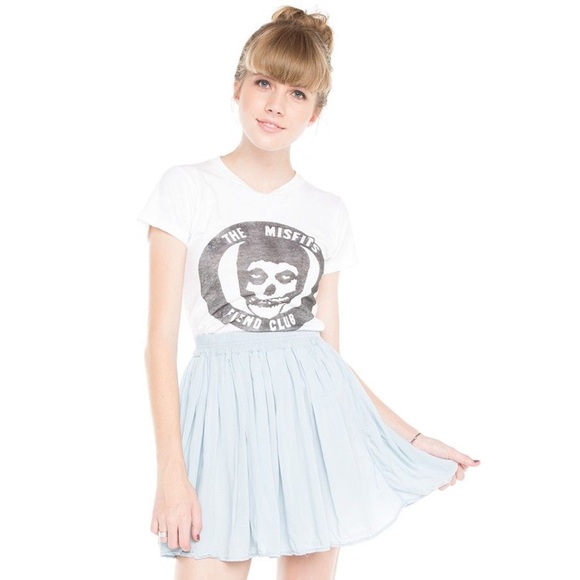 Blue Brandy Melville Skater Skirt - Picture 1 of 3