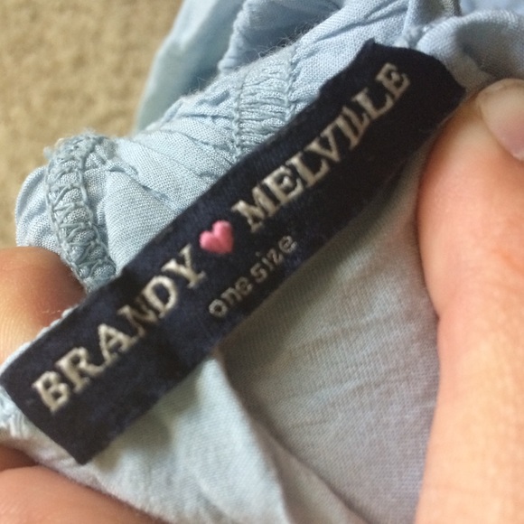 Blue Brandy Melville Skater Skirt - Picture 3 of 3