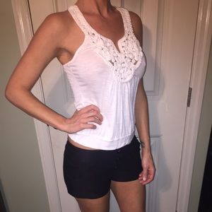 Cute white top!