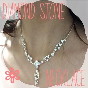 Diamond Stone Necklace