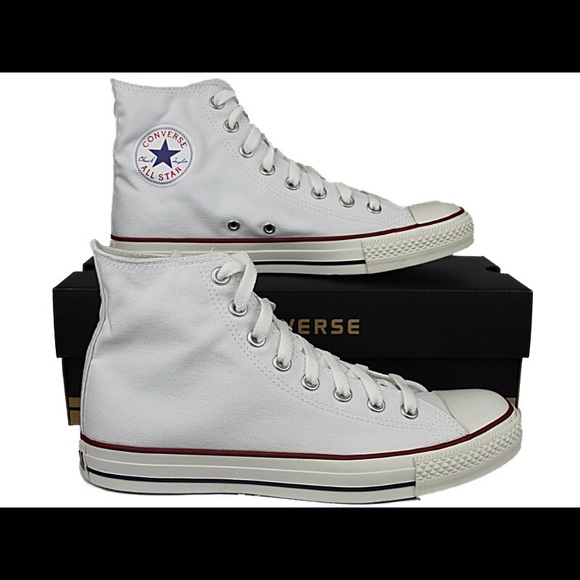 White Converse High Tops