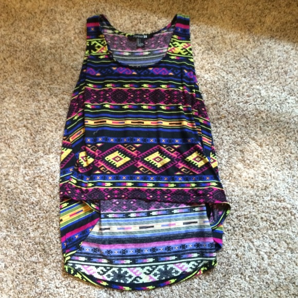 Forever 21 high low tank top