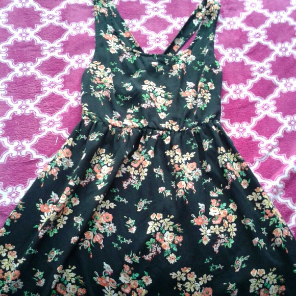 adorable floral crossback dress