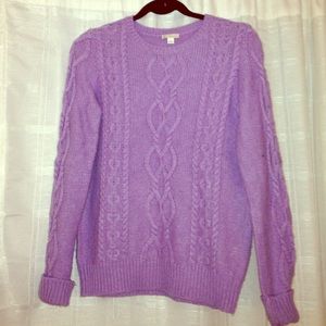 NWOT Gap Lavender Cable Knit Sweater