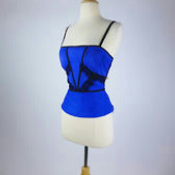 Bebe corset top blue