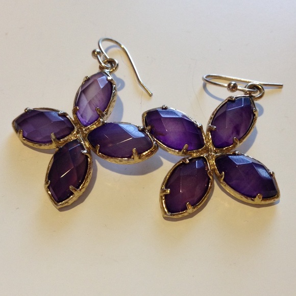 KYNDRA SCOTT purple earrings