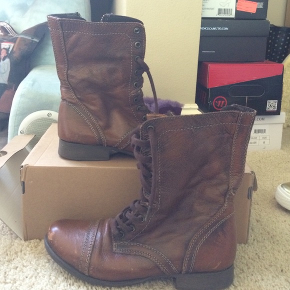 Brown Steve Madden 'Tropa Boots' - Picture 4 of 4