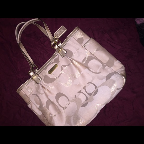 Tan/nude Coach Bag
