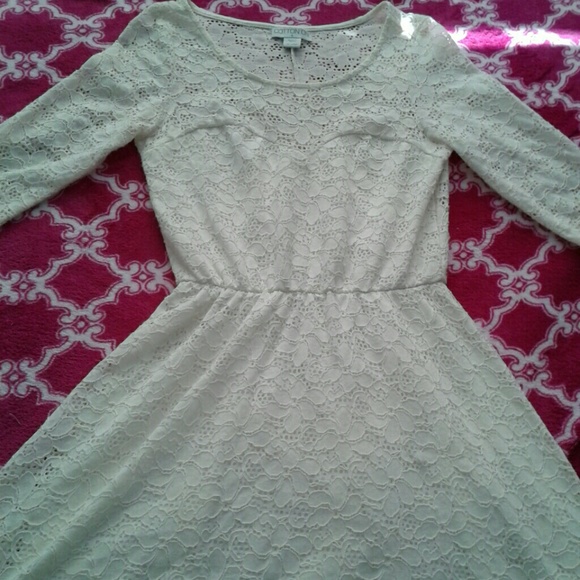 Short lacy white dress