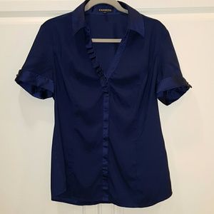 Express blue blouse