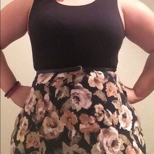 Long floral maxi dress