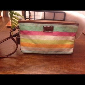Large coach wristlet