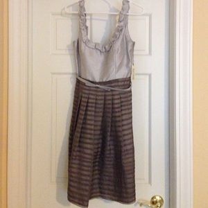 Kay Unger Silver Party Dress - Size 8