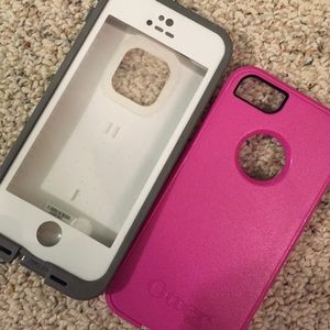 Life proof phone case and otter box shell