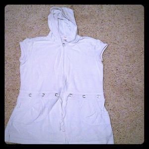 Justice white girls swimsuit coverup