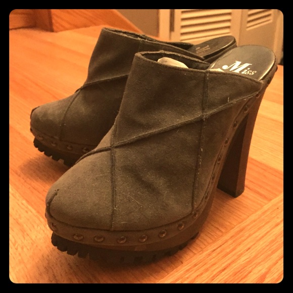 Miss Me:: Studded Clog/Heels